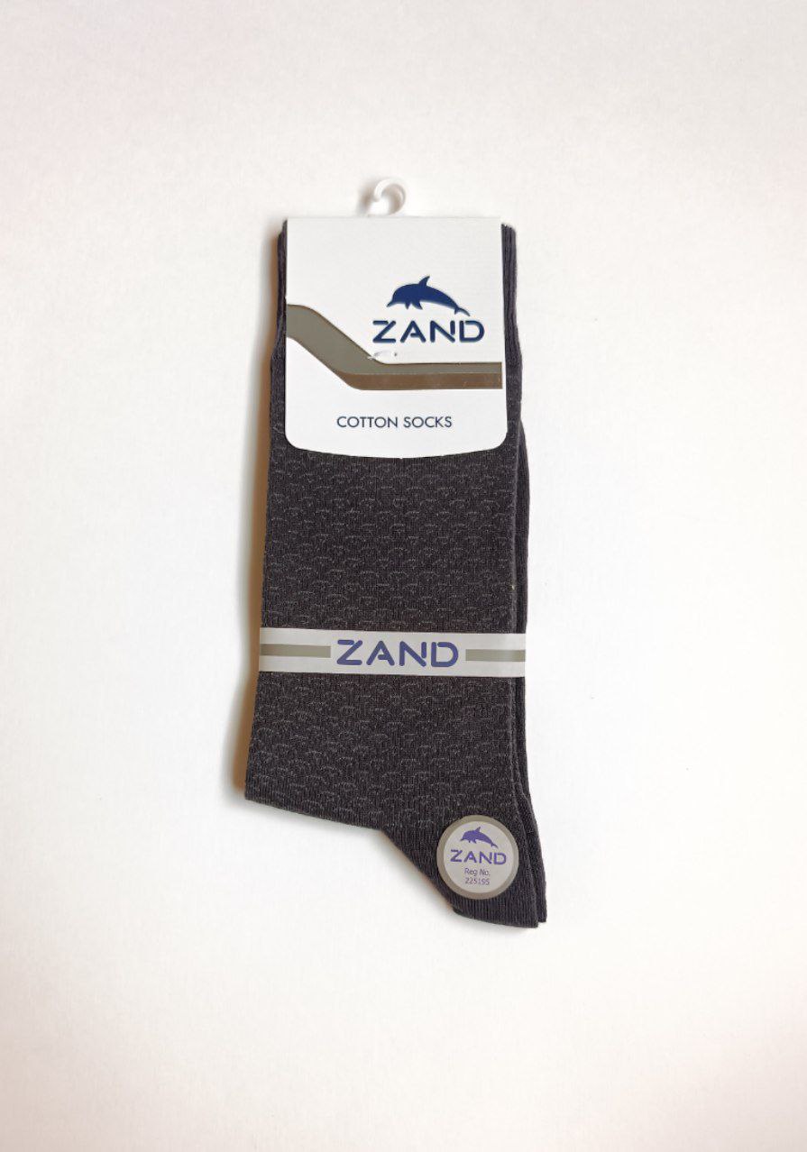 جوراب مردانه نخ پنبه‌ای ساق‌دار طرح‌دار برند زند