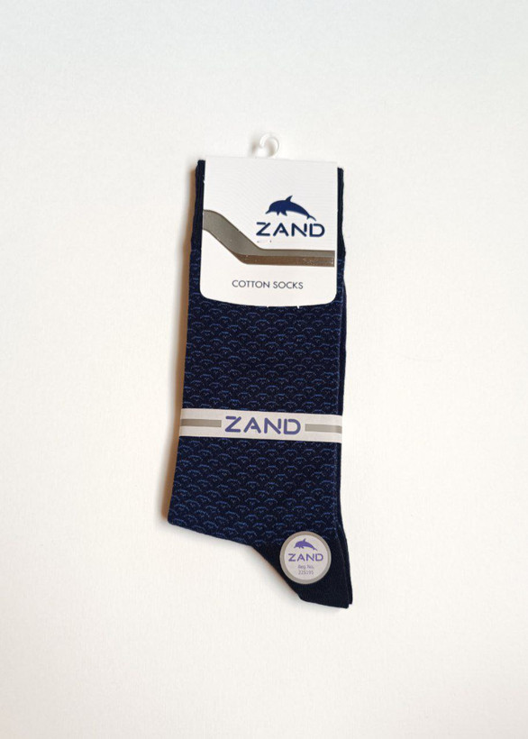 جوراب مردانه نخ پنبهای ساقدار طرحدار برند زند