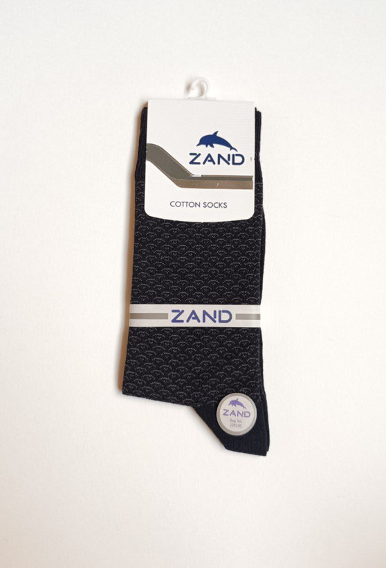 جوراب مردانه نخ پنبهای ساقدار طرحدار برند زند