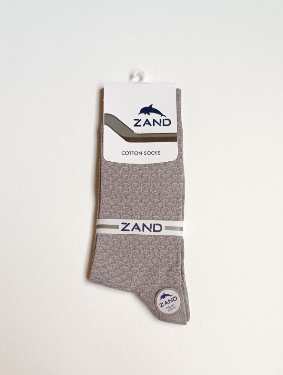جوراب مردانه نخ پنبه‌ای ساق‌دار طرح‌دار برند زند