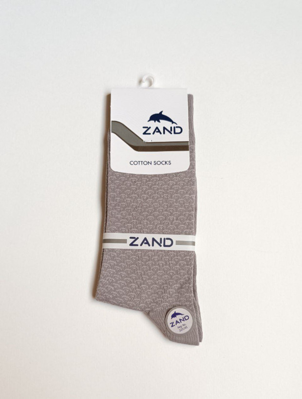 جوراب مردانه نخ پنبهای ساقدار طرحدار برند زند