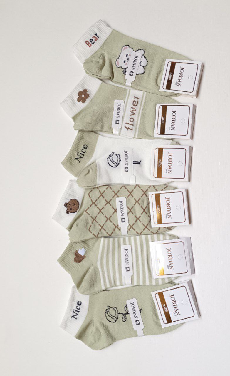 جوراب کش انگلیسی فانتزی دخترانه طرح دار