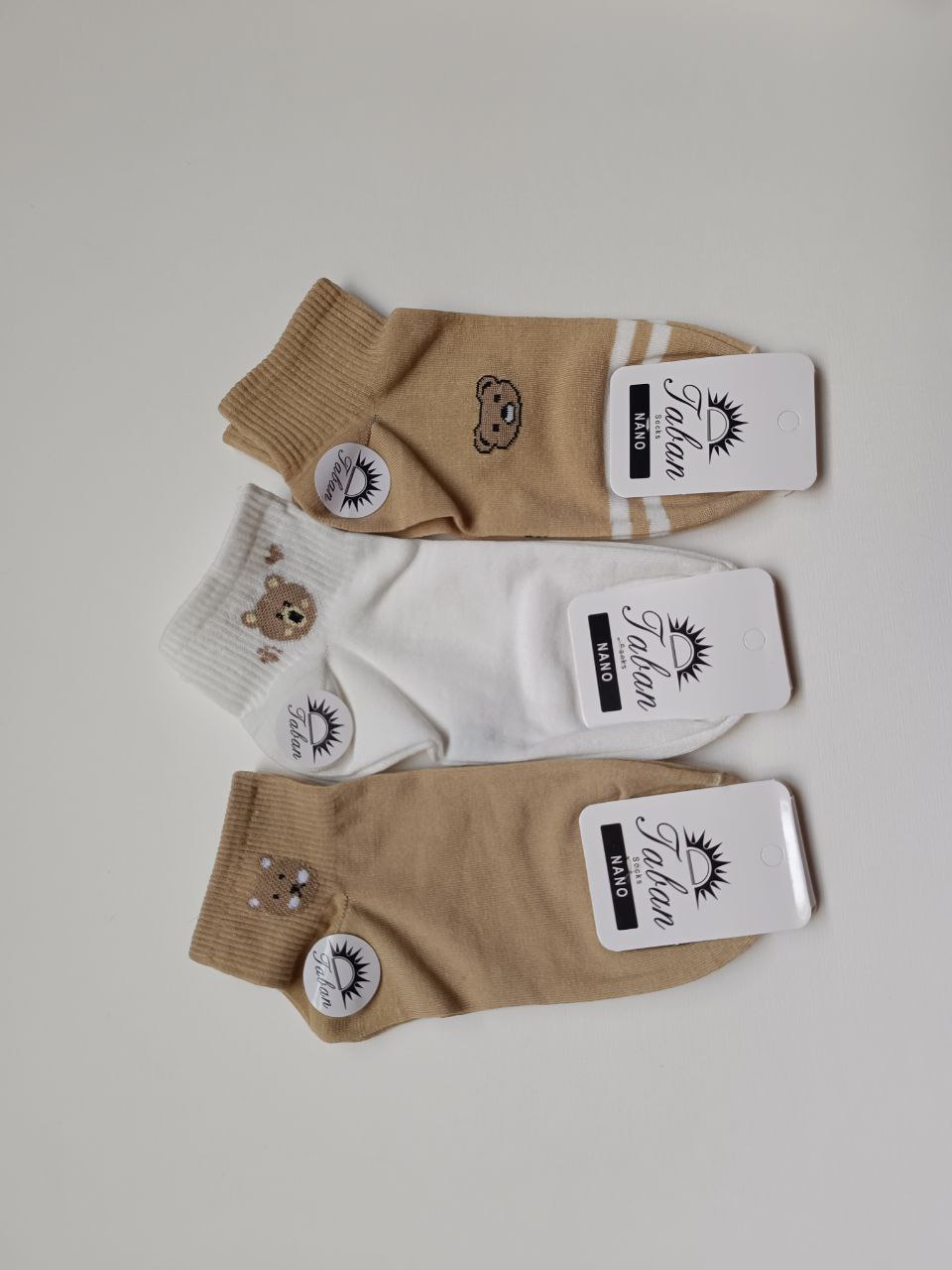 جوراب فانتزی دخترانه بسته 3عددی